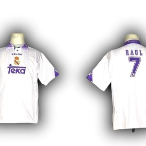 Maillot Real Madrid Extérieur 1997-1998 - Sponsor Teka - Taille XL - Occasion Vintage