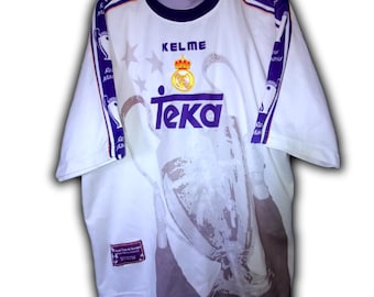 Autógrafo firmado Real Madrid España UEFA 1997 1998 Teka LaLiga fútbol vintage Champions League