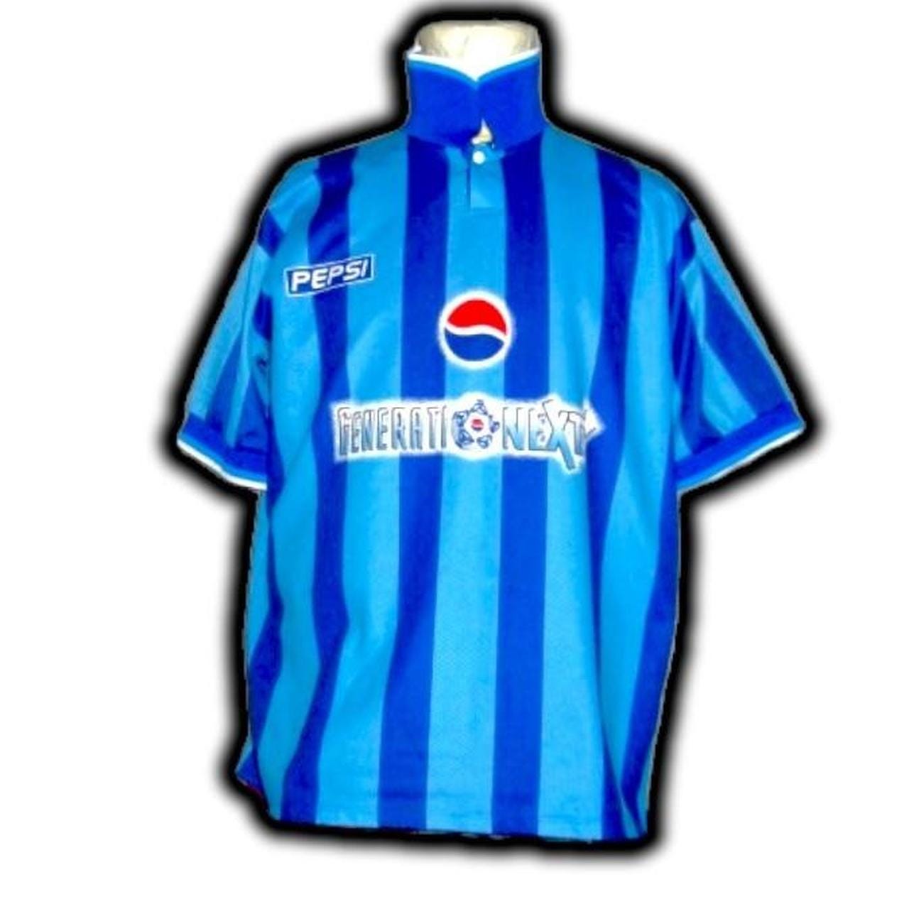 90s PEPSI GENERATIONEXT ユニフォーム XXL　着用感有 Generation Next Pepsi 1998 World Cup Shirt Jersey Trikot Maglia