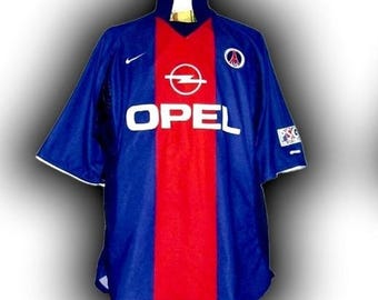 Paris Saint Germain France 2000 2001 Home Shirt Jersey Trikot Maglia Maillot Camiseta Nike Vintage Size XL