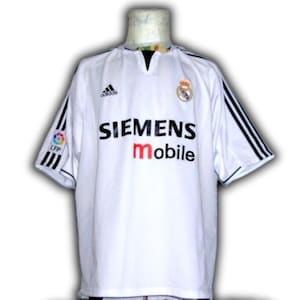 Real Madrid Spain  2003 2004 Home Shirt Jersey trikot Maglia maillot Camiseta Adidas Vintage Size XL