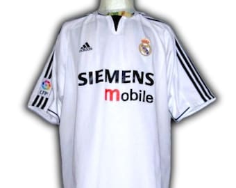 Real Madrid Spain  2003 2004 Home Shirt Jersey trikot Maglia maillot Camiseta Adidas Vintage Size XL