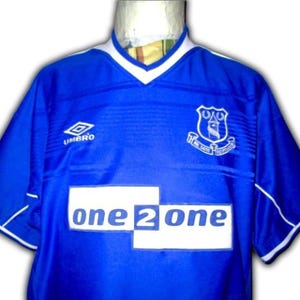 Fc Everton England 1999 2000 Home shirt jersey  trikot Maglia maillot Camiseta Umbro Vintage Size XL