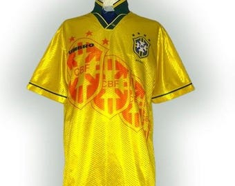 Fc Brazil 1994 1995 1996 Home Shirt Jersey Trikot Maglia Maillot Camiseta Umbro Vintage Size L