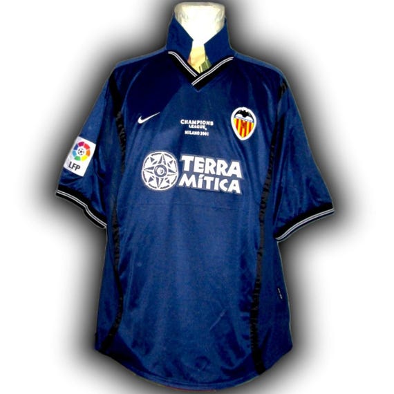 Fc Valencia Spain 2001 2002 Away Shirt Jersey Trikot Maglia