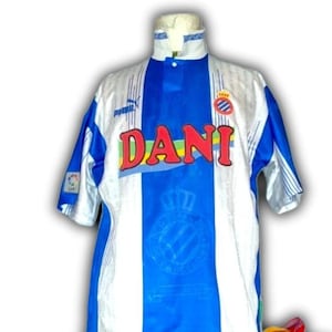 RCD Espanyol Español Spain 1995 1996 Home Shirt Jersey trikot Maglia maillot Camiseta puma vintage size xl