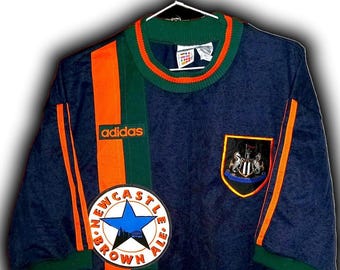 Fc Newcastle United 1997 1998 Auswärtstrikot Trikot Maglia Maillot Camiseta Adidas Vantage Größe XL