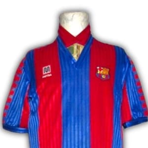 Match Worn Fc Barcelona 1989 1990 1991 1992 Home Shirt Jersey Size XL