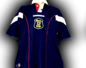 Scotland 1996 1997 Qualification Home Shirt jersey trikot Maglia maillot Camiseta Umbro Vintage Size XL