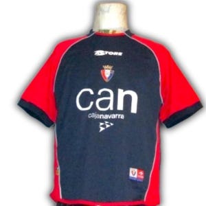 CA Osasuna Spain 2000 2001 Training Shirt Jersey trikot Maglia maillot Camiseta Astore vintage Size M