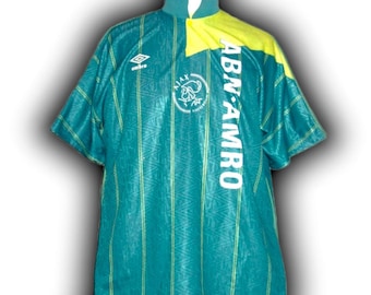 Ajax Amsterdam Eredivisie Holanda Holanda 1991 1992 1993 Camiseta visitante Jersey vintage Umbro talla xl