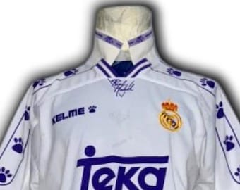 Real Madrid 1994 1995 1996 Heimtrikot Kelme Trikot Maglia Maillot Kelme Vintage Heimtrikot Größe L