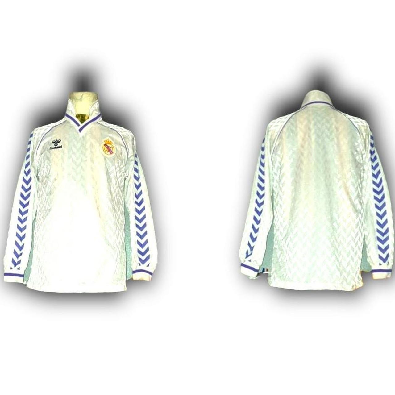 Maillot rétro extérieur du Real Madrid 1986 | Parmalat x Hummel | Légendaire Bleu Vintage avec livraison gratuite – Fútbol Club Vintage