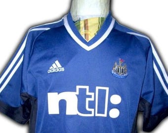 Fc Newcastle United 2001 2002 Auswärtstrikot Trikot UKtrikot Maglia maillot Camiseta Makron Adidas Größe M