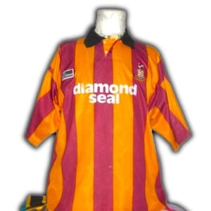 Bradford City 1994 1995 1996 1997 Home shirt jersey trikot Maglia maillot Camiseta Size XL