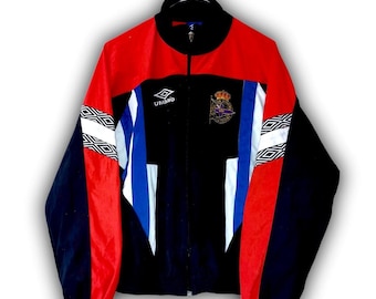 Deportivo LA Coruna 1992 1993 1994 1995 1996 1997 Home Away Shirt Jersey Jacket trikot maglia camiseta Umbro Vintage size M
