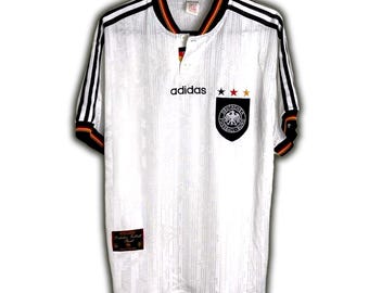 Duitsland 1996-97 1997 thuisshirt klassieke Bundesliga Adidas Vintage Jersey Euro 96 Trikot voetbaltenue Deutschland Die Mannschaft XL