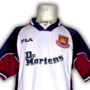 Fc West Ham United 1999 2000 2001 Away Shirt Jersey trikot Maglia maillot Camiseta  Size XL