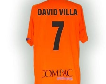 Vintage Maillot de football extérieur Nike Valencia CF David Villa, ancien maillot de football - France
