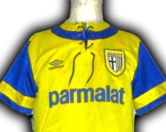 Puma Parma Home Soccer Jersey 1995/1996 Size L - Puma Parma