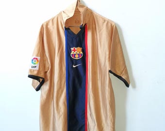 Fc Barcelona 2001 2002 2003 Away Third Shirt Jersey trikot Maglia maillot Camiseta fcb barca Nike Vintage Size XL