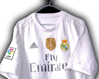 Real Madrid Spain 2015 2016 Home Shirt Jersey trikot maglia maillot camiseta Adidas vintage Size XL