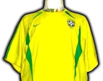 Fc Brazil 2002 2003 2004 Home Shirt Jersey trikot Maglia maillot Camiseta Nike Vintage Size L