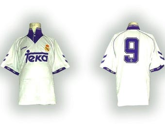 Real Madrid Vintage 90s Michael Laudrup Hummel Soccer Jersey