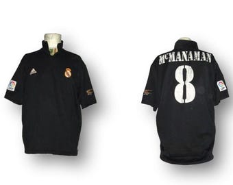 Real Madrid 2001 2002 Away Shirt Jersey   trikot Maglia maillot Camiseta Adidas Vintage Size XL