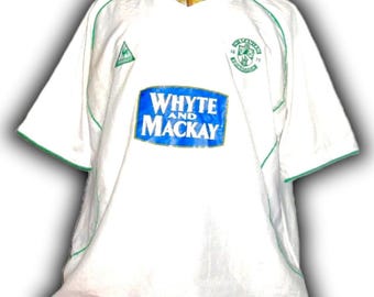 Maillot Extérieur Hibernian Edinburgh 2004/2005 – Puma, Taille XL, Blanc, Occasion