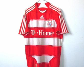 Bayern Munchen Munich Home 2007 2008 2009 Home Shirt Jersey  kit   Trikot Maglia Camiseta Maillot Adidas Vintage Size L