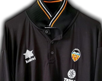 Maillot Vintage Valence CF – Années 70/80, Couleur Jaune, Taille M, Oldschool Away