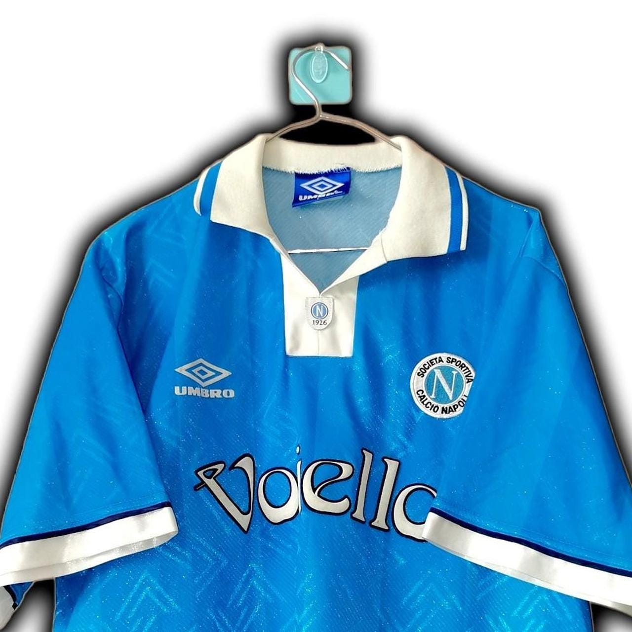 ス*ん様 ナポリ Umbro シャツ 水色 1926 SSC Napoli 1993 1994 1995 Home Shirt Jerseytrikot Maglia Maillot