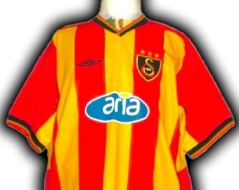 Fc Galatasaray SK Turquía 2002 2003 Camiseta local camiseta trikot Maglia maillot Camiseta Umbro vintage talla XL