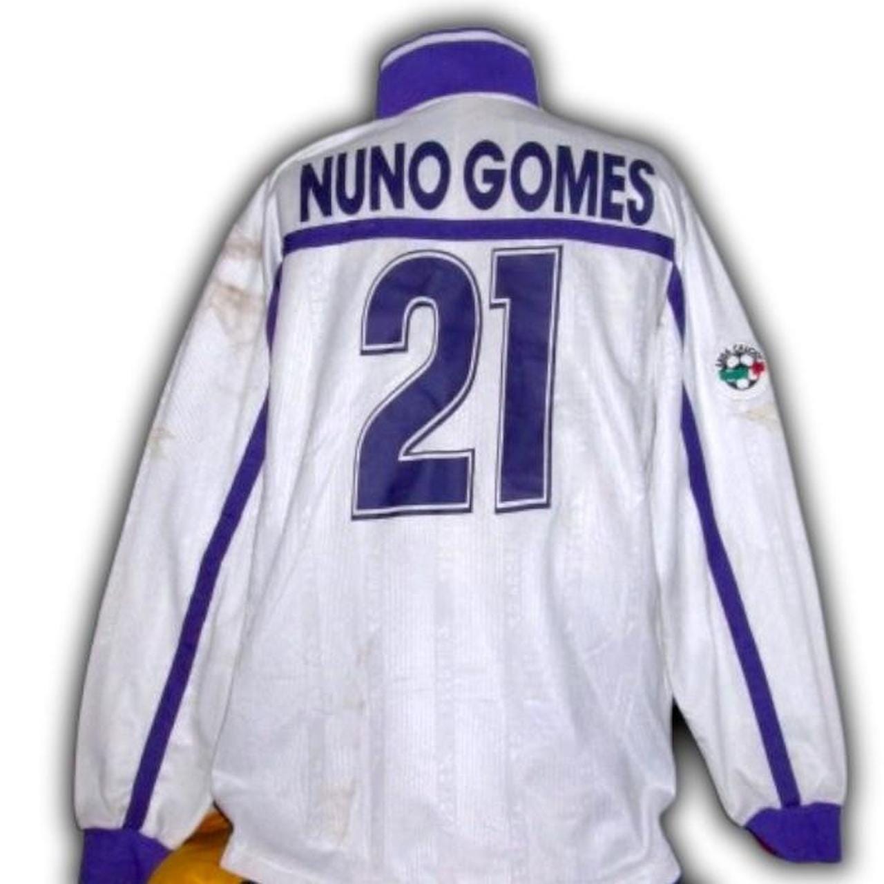 Match Worn Fiorentina 2000 2001 Away Shirt Jersey Long Sleeves