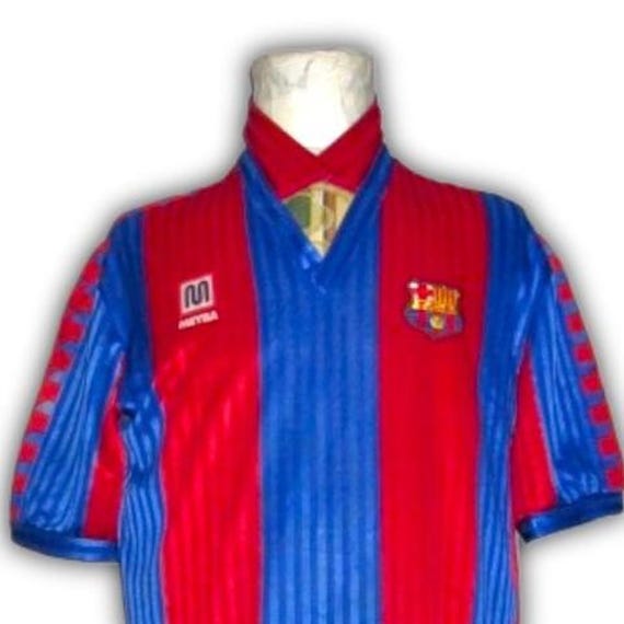 Match Worn Fc Barcelona 1989 1990 1991 1992 Home Shirt Jersey ( 15