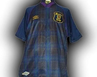 Scotland 1994 1995 1996 Home Shirt jersey trikot Maglia maillot Camiseta Umbro Vintage Size XL