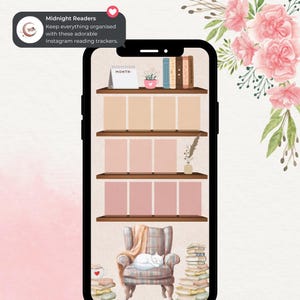 Bookstagram Story Template Instagram Template  Booktok Reading Tracker  Reading Tracker Habit Tracker Reading Log 5 Instant download