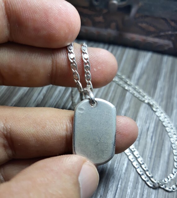 Request a magic silver necklace rectangular offic… - image 6