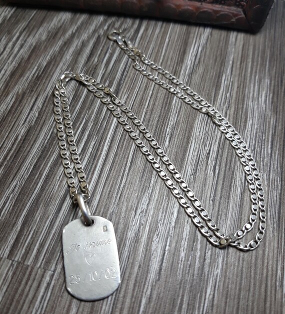Request a magic silver necklace rectangular offic… - image 7