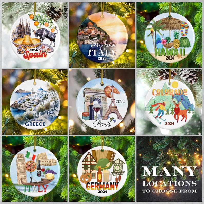 India Vacation Souvenir Christmas Ornament 2024, Indian Culture