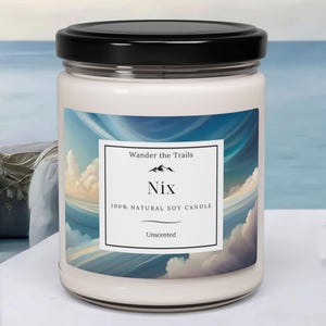 Nix Unscented Soy Candle: Natural, Vegan, Long Burn