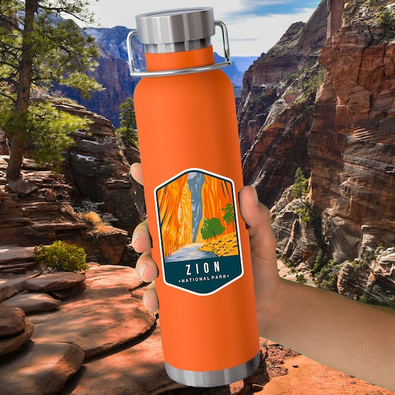 Zion National Park Water Bottle: Insulated Stainless Steel Hiking