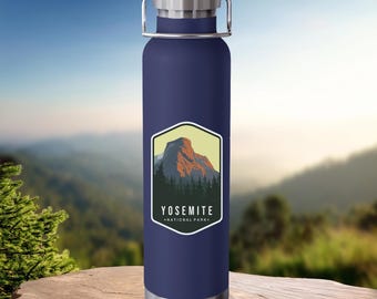 ATTX 22oz Stainless Steel Water Bottle With Straw - Insulated, BPA Free, Yosemite Design For Gym & Outdoors - View #2