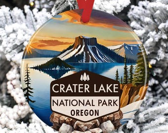 Adorno del Parque Nacional del Lago del Cráter: Recuerdo de paisaje de Oregón