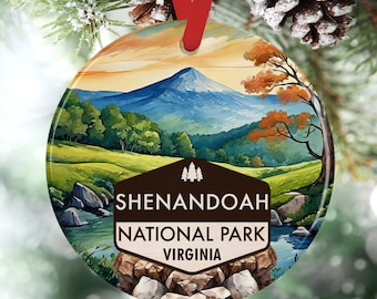 Adorno del Parque Nacional Shenandoah: Recuerdo de las montañas de Virginia