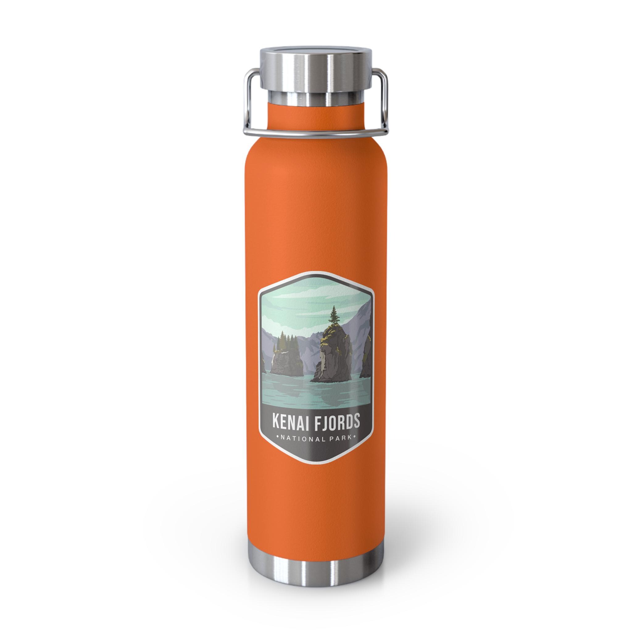 Kenai Fjords National Park Water Bottle: Insulated Stainless Steel