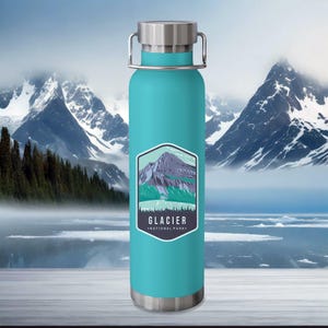 Glace-Nationalpark Wasserflasche: Edelstahl Thermoflasche