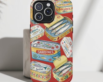 MagSafe Sardinendose iPhone Hülle: Vintage Fischdosen Design