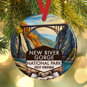 New River Gorge National Park Ornament: West Virginia Bridge Keepsake